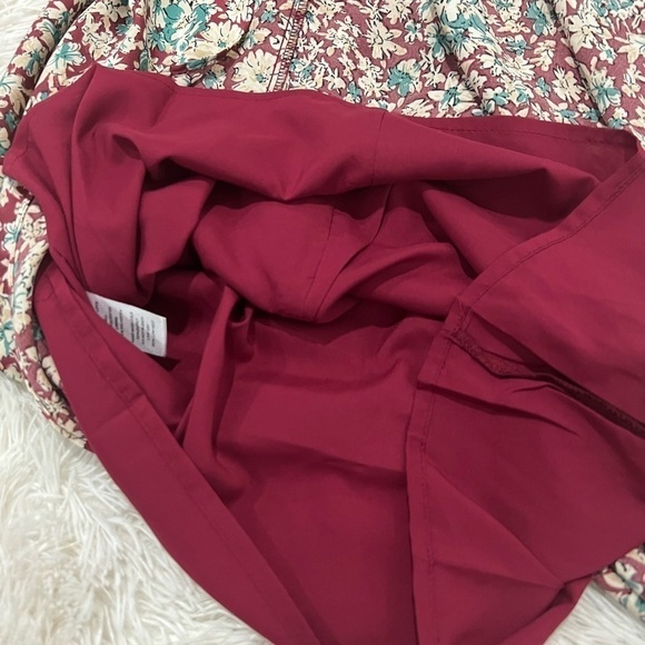 Lulus Know Your Love Rust Red Floral Print Satin Midi Dress - XS - Picture 8 of 9